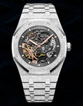 White Gold Frosted Audemars Piguet Royal Oak