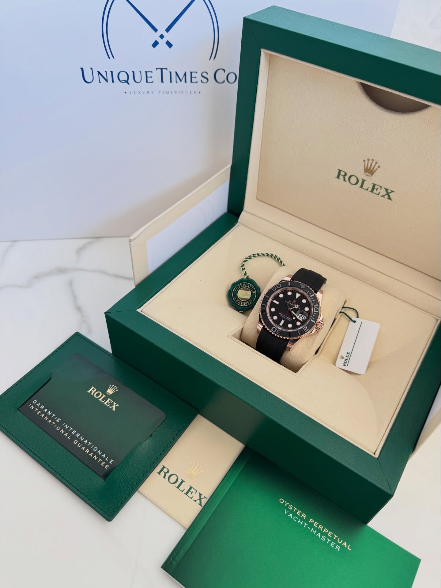 Rolex Yacht-Master 40 Rose Gold Oysterflex